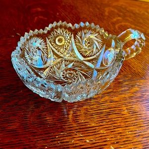 Imperial Glass vintage handled olive dish